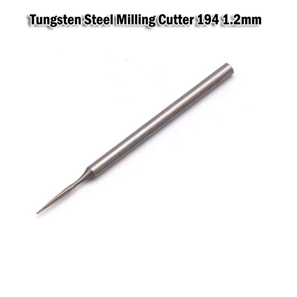 

50mm Tungsten Steel Drill Bit 2.35mm Shank Milling Cutter 194 1.2mm For Dental Wood Carving Nuclear Carving Bone Wax Carving
