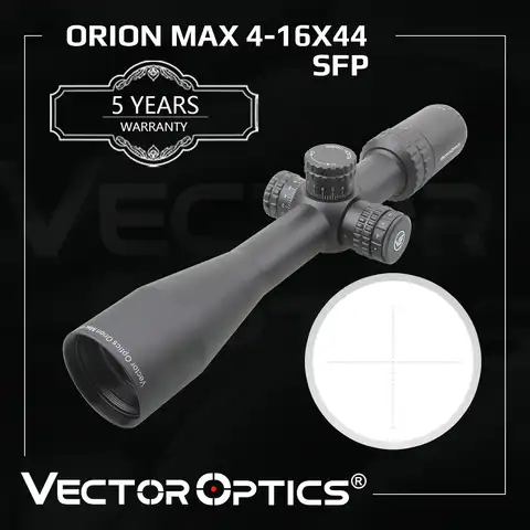 Оптический прицел Vector Optics Orion 4-16x44 MAX, оптический прицел с центральной точкой 0,3moa и боковой фокусировкой, подходит для наземных целей пневмат...