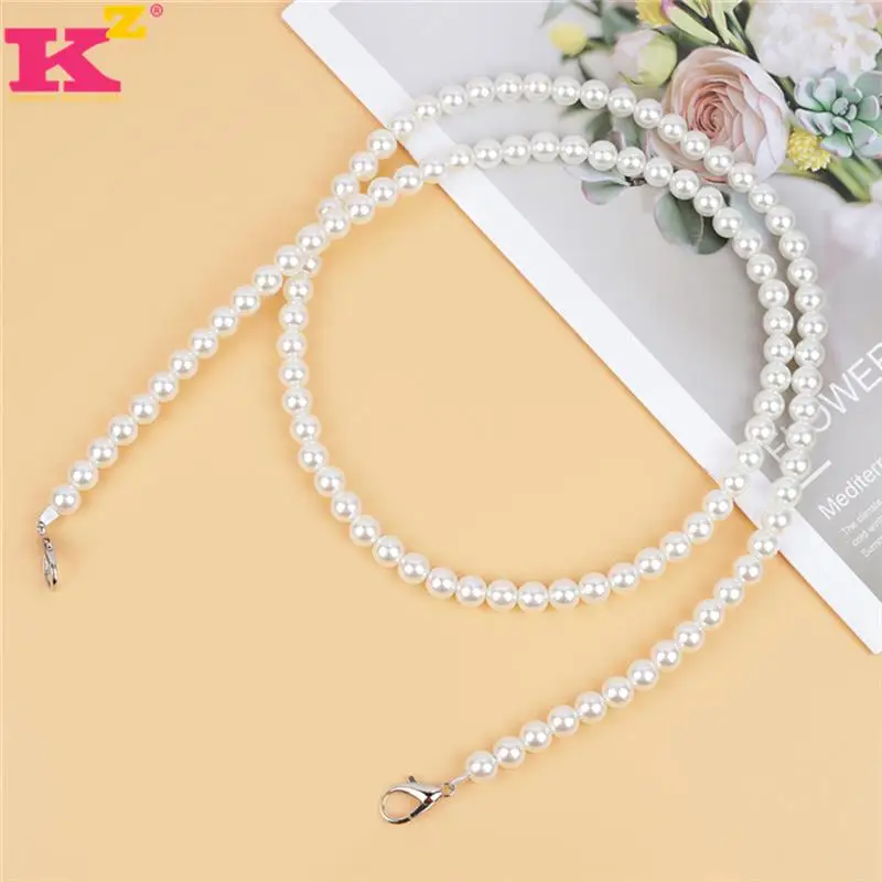 

Цепочка с жемчугом, аксессуары для сумок, универсальная цепочка с имитацией жемчуга, украшение на День святого Валентина, подарок на день ро...