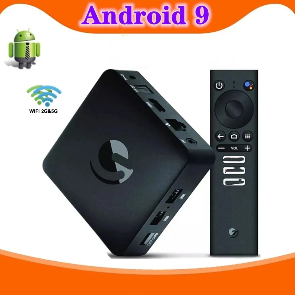 

Network Smart TV Box Android 9.0 Amlogic S905X 2.4G&5G WIFI 2GB RAM 8GB ROM 4K Youtube Enhanced Ultra High Performance TV Box