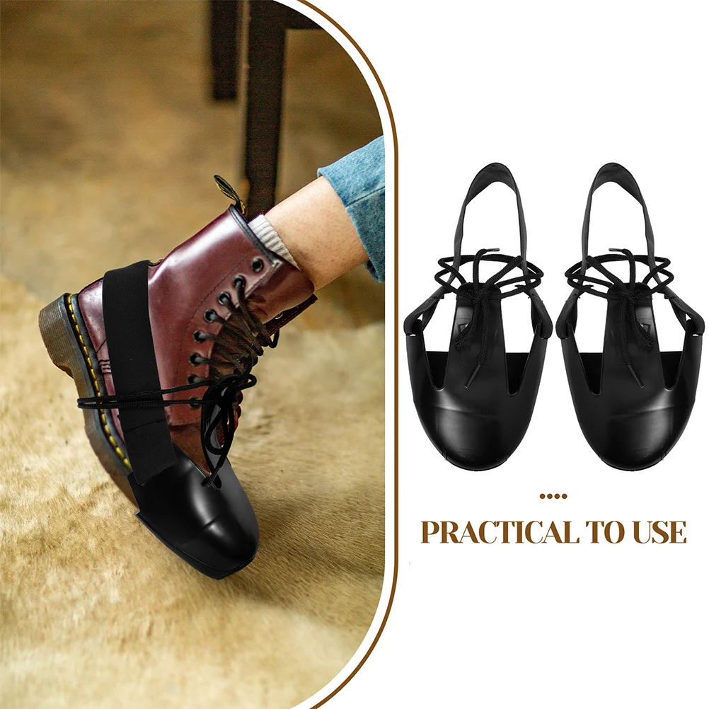 2 пары противоударных бахил рабочая обувь со стальным носком многоразовые кепки