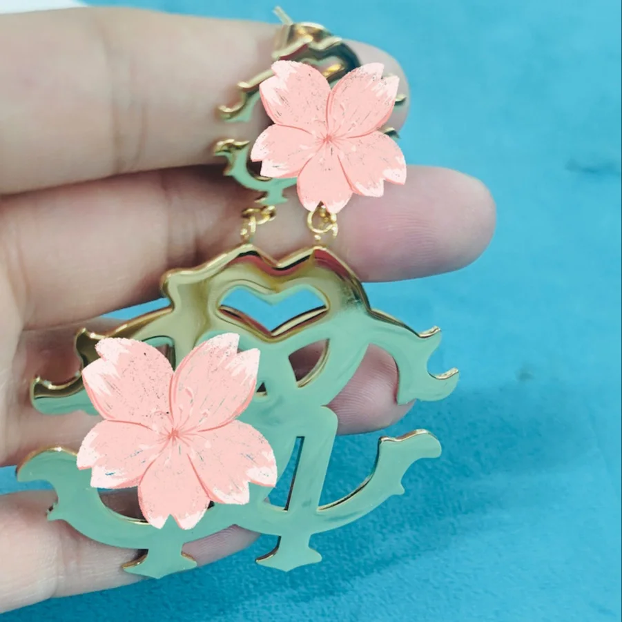 

Customized Name Earring Cricle Studs Stainless Custom Three Circles Earrings Personalized Jewelry Set Birthday’s Gifts For Women