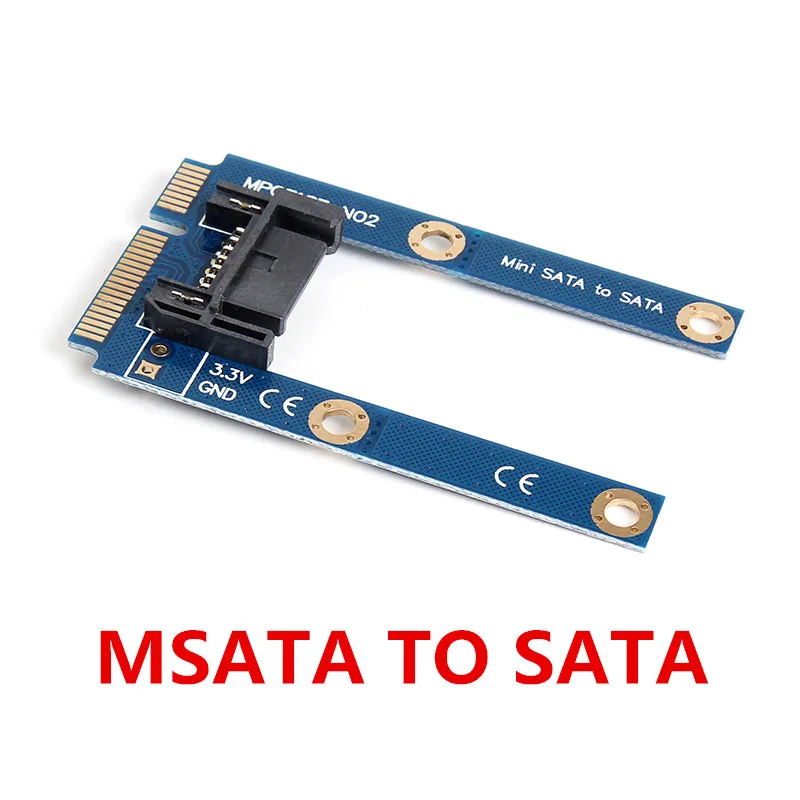 

SP Msata-SATA адаптер карты материнская плата Mini PCIe к 7-контактному SATA SSD твердотельный диск адаптер карты