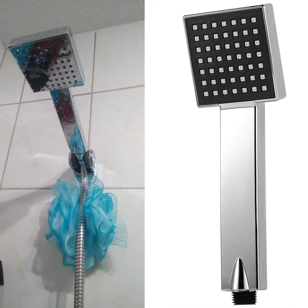 

Square Shower Head High Pressure Plastic Anti-Corrosion Electroplating Rainfall ShowerHead Bath Filter For Water SPA Sprayer 1pc
