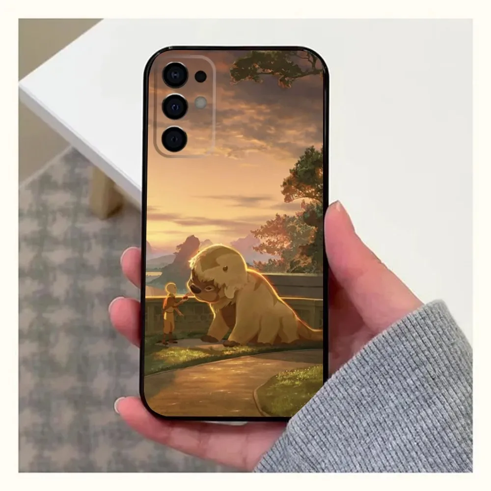 Appa Yip Avatar Phone Case For Samsung S24 S21 S22 S23 S30 Ultra S20 Plus Fe Lite Note 10 9 5G Black Soft Cover