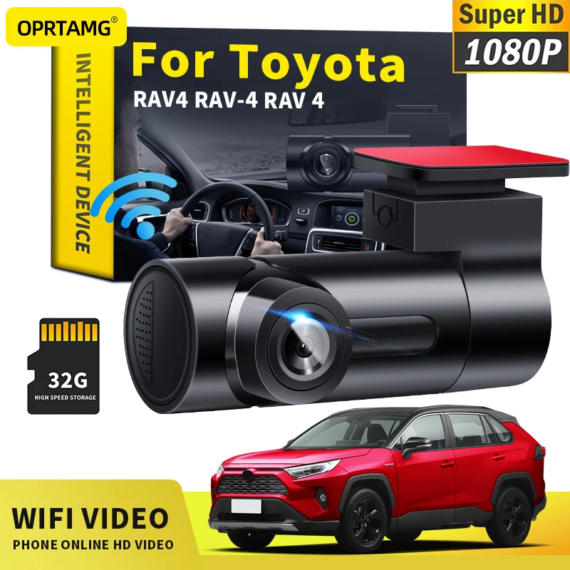

OPRTAMG Car Dashcam Car DVR MSC 1080P HD Camera WiFi dash cam draadloos For Toyota RAV4 RAV-4 RAV 4 1994 1995-2020 2021 2022