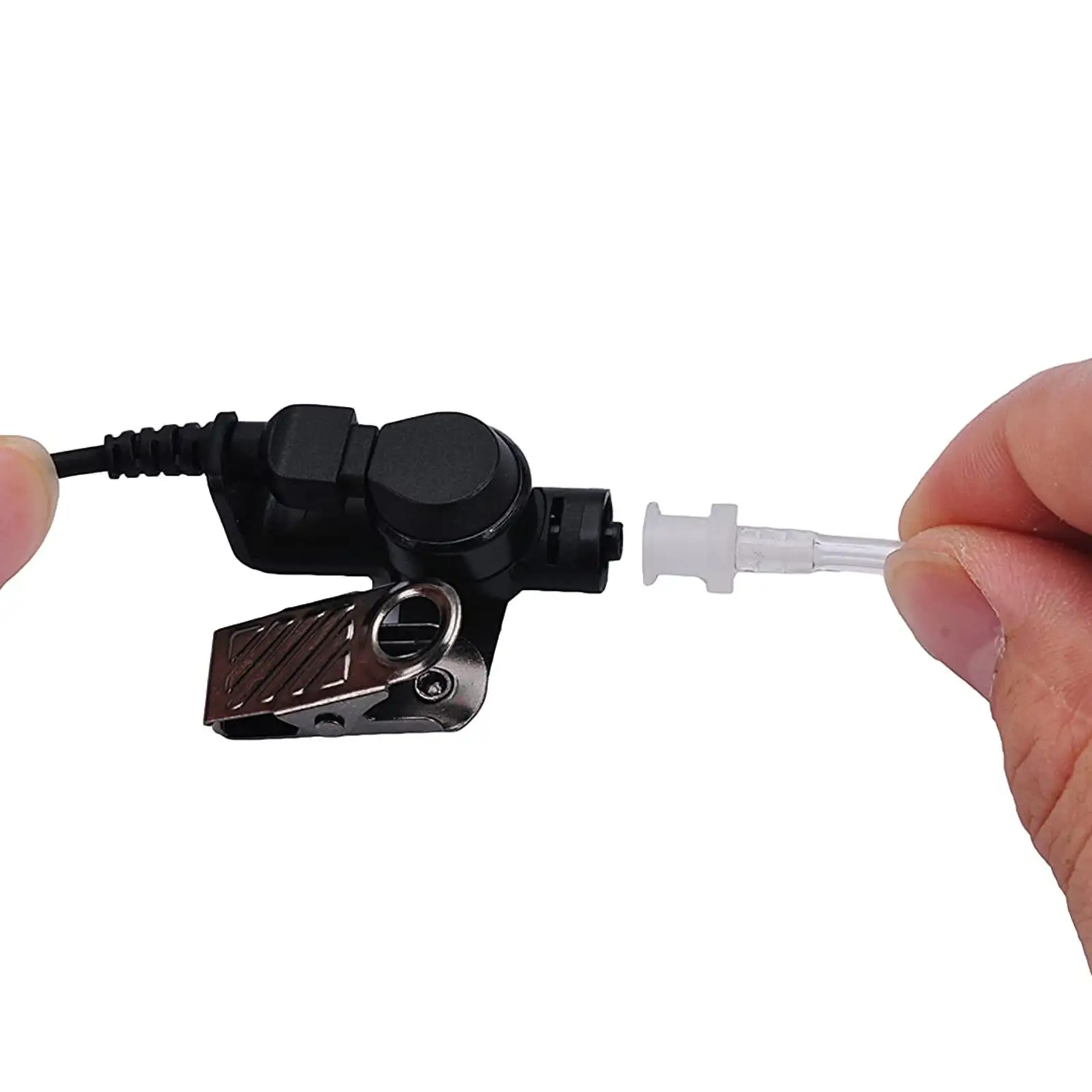 

2Pcs Replacement Acoustic Coil Tubes Lightweight Detachable with Quick Disconnect for Two Way Radio Air Duct Headphones Intercom