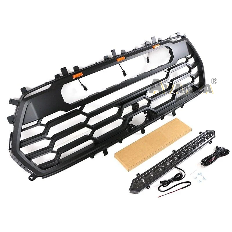 Передняя решетка со световой панелью автозапчасти гоночная подходит для Toyota Sequoia