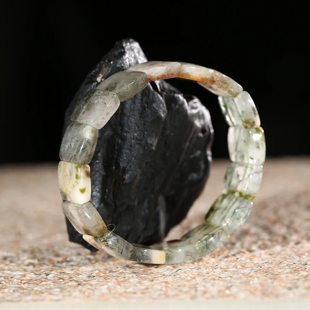 Прозрачный натуральный кварцевый эластичный браслет Super Seven браслеты из