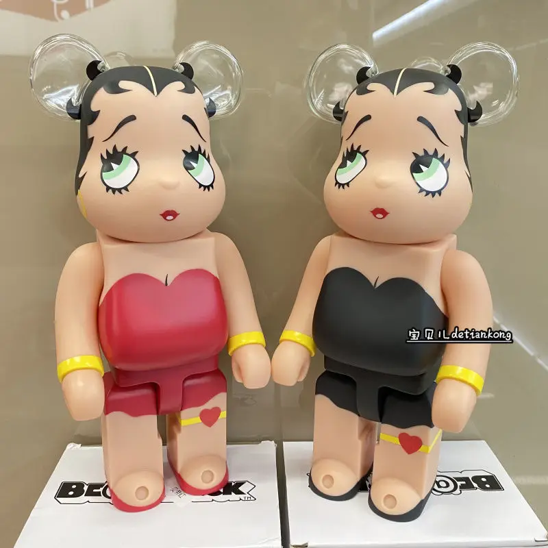 

28cm Bearbrick 400% Bearbricklys Cartoon Figures Hot Art DIY PVC Model Anime Dolls Safe Kids Toys Birthday Gifts For Friends