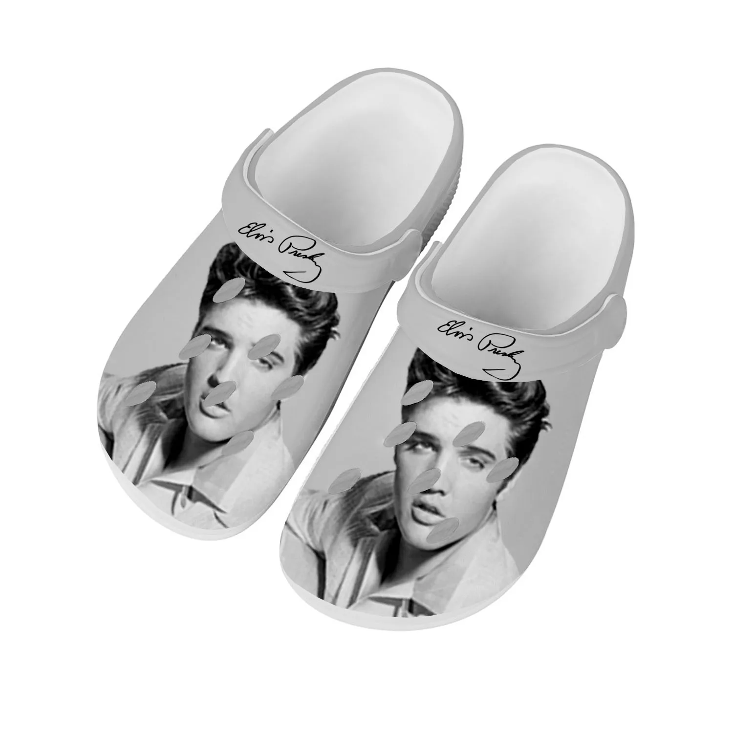 Elvis King Hillbilly Cat Home Clogs Custom Water Shoes Mens Womens Teenager Aaron Shoes Clog Breathable Hole Slippers Presley