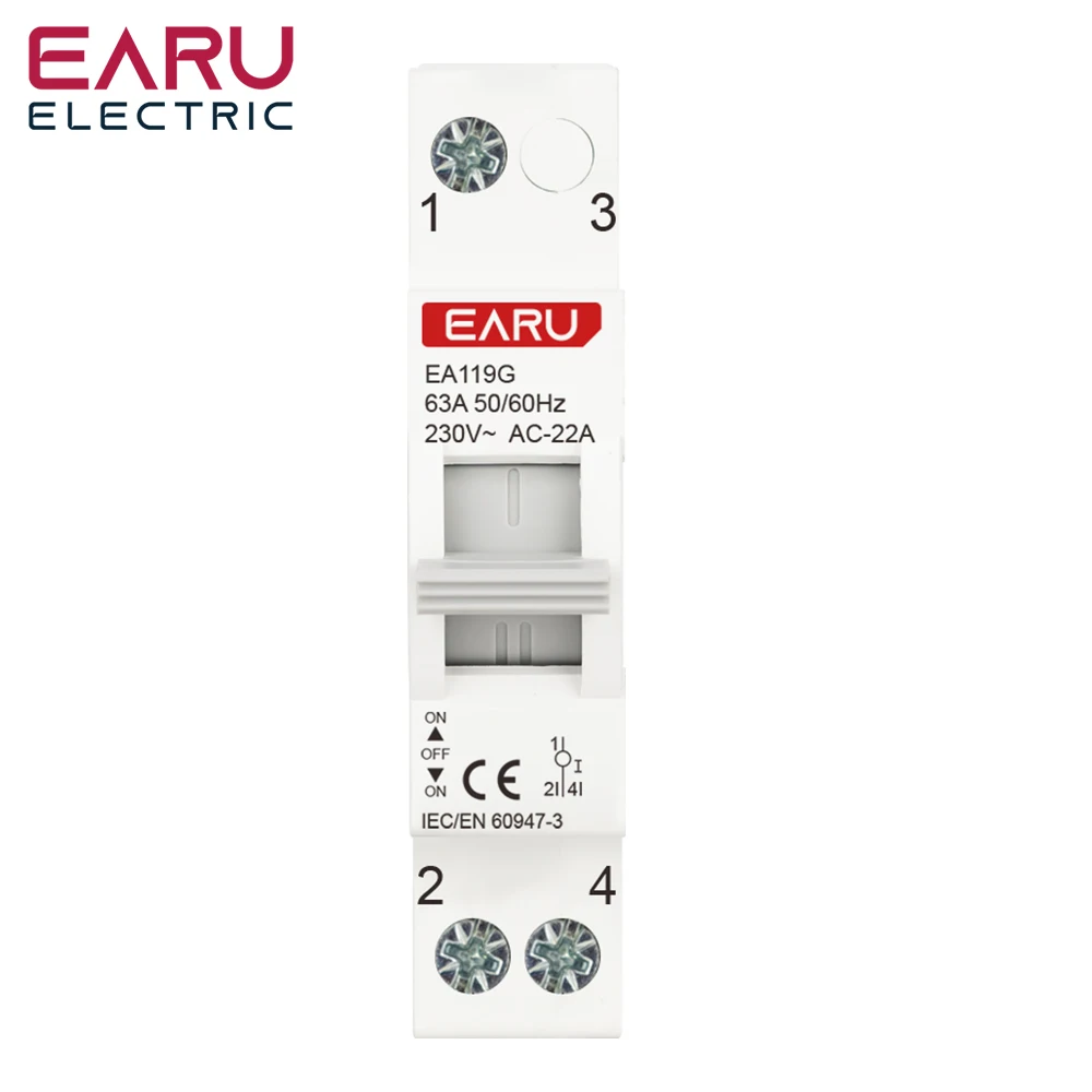 

Ручной переключатель EARUELECTRIC 40A 63A
