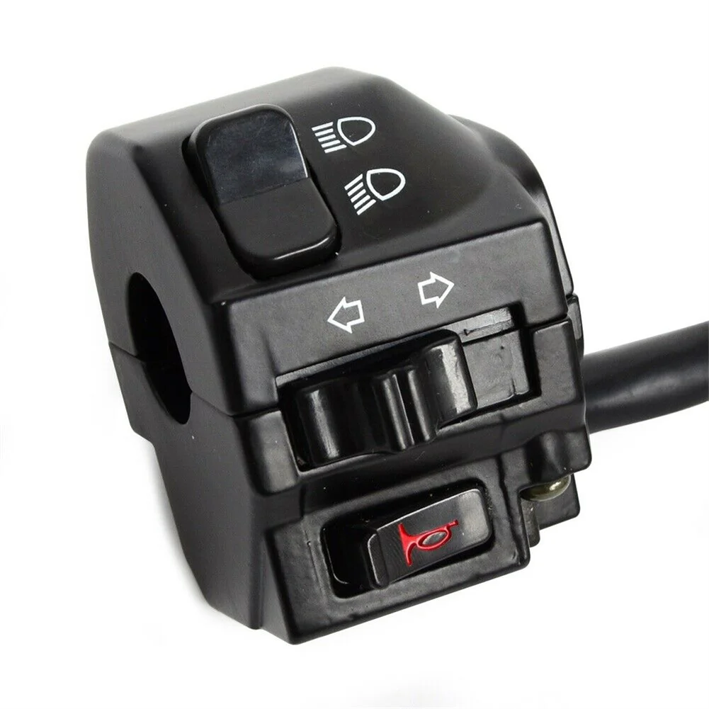 

Accessories Motorcycle Switches 22mm 2pcs Aluminum Alloy Assembly Black Handlebar Seat Combination Left And Right