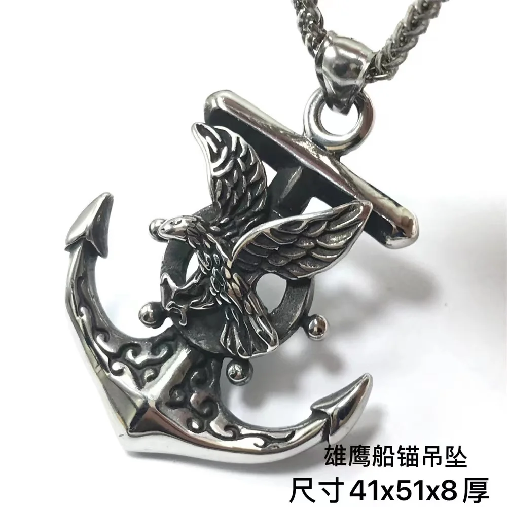 

European and American punk style Titanium Steel Celtic Werewolf pendant men’s necklace, personality Retro Domineering Stainless