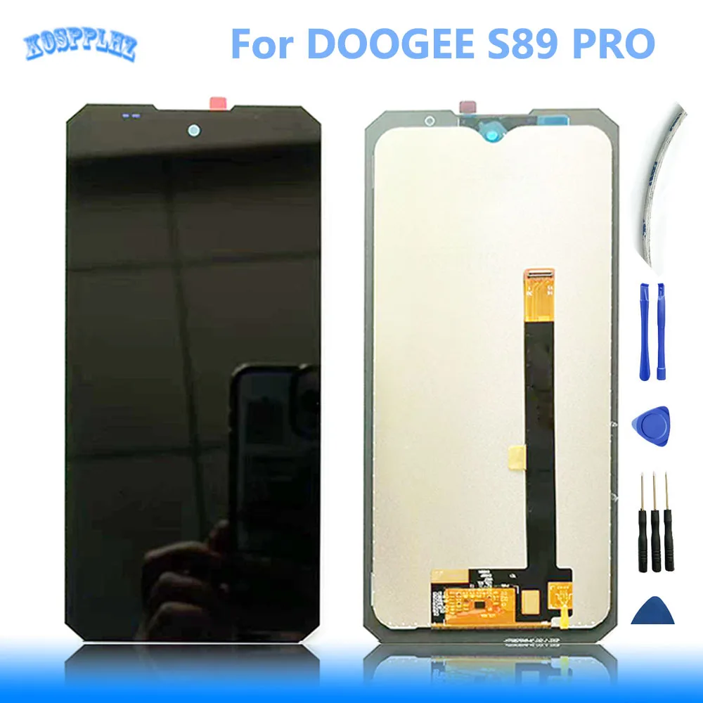 

KOSPPLHZ Original 6.3'' For DOOGEE S89 Pro LCD Display + Touch Screen Replacement 100% Tested S 89 LCD +TOOLS