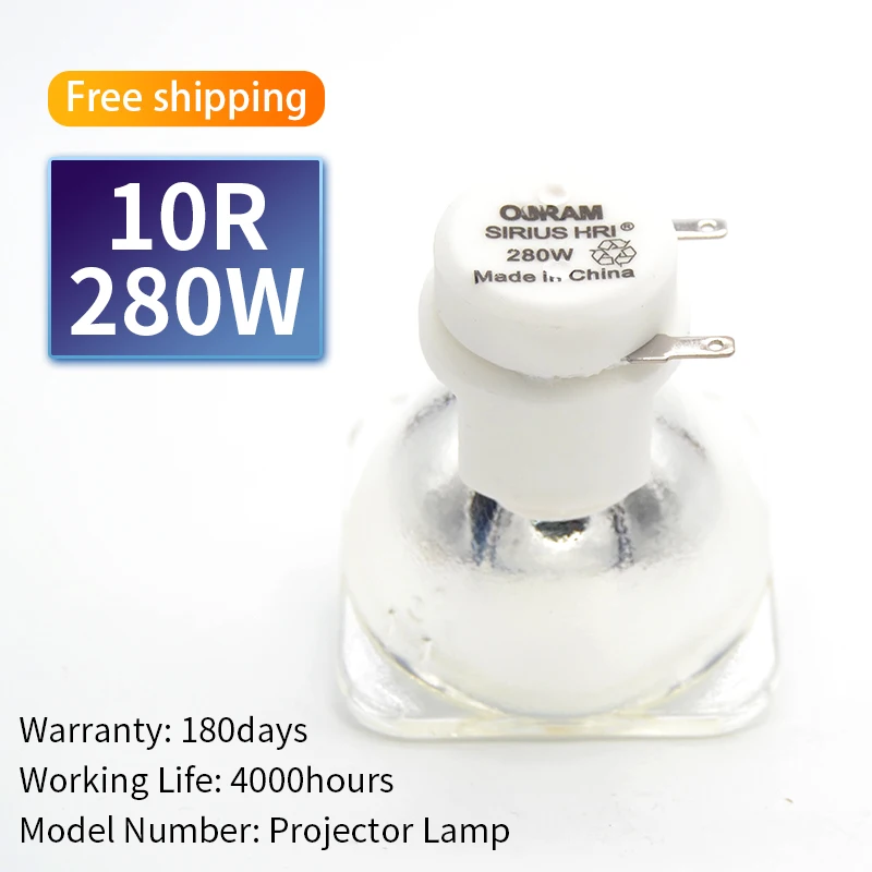 

Free shipping 10R 280W Metal Halide Lamp moving 280 beam 280 SIRIUS HRI280W For Osram Made In China with high quality
