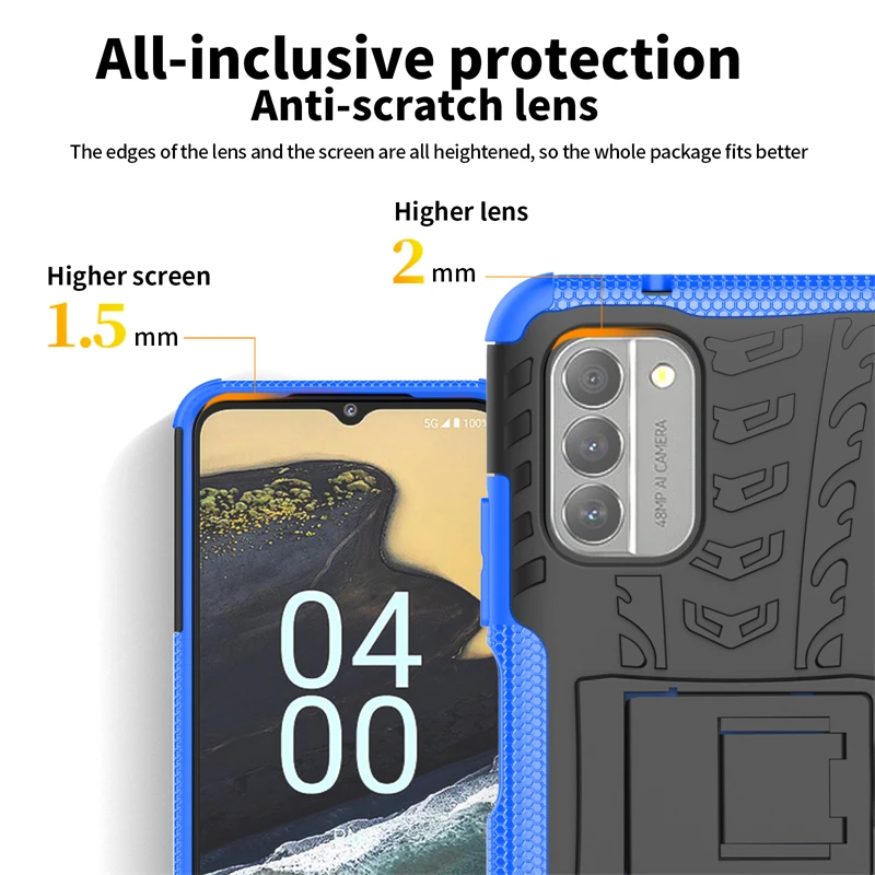 For Nokia G400 Case Silicone Robot Rubber Phone Holder Protective TPU Case for Nokia G400 Case For Nokia G400 Cover