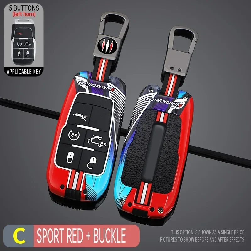 

Для Dodge RAM 1500 2500 RAM1500 RAM2500 TRX 2021 2022, гоночный стиль, металлический силиконовый чехол для ключей от автомобиля, защитный чехол, аксессуары