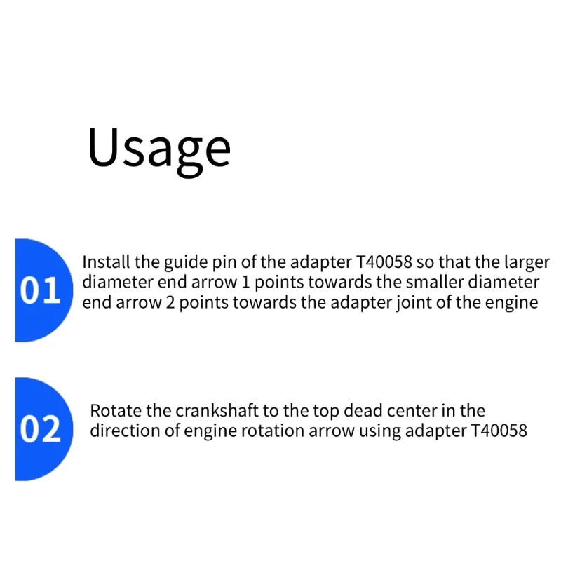 T40058 Поворотная головка коленчатого вала для 6-цилиндрового двигателя 2 4