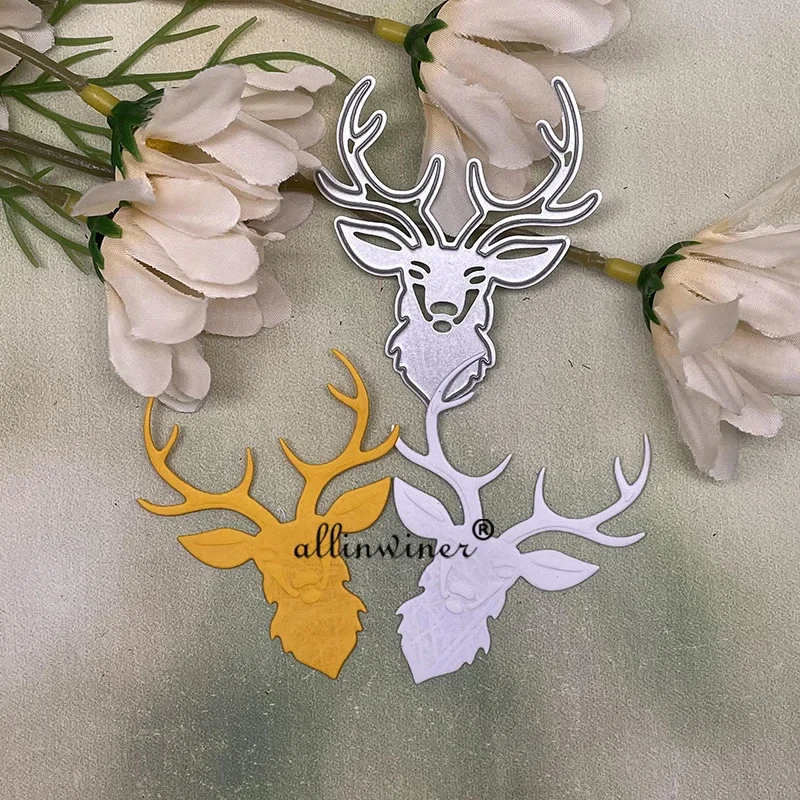 Металлические трафареты &quotБородатая голова оленя&quot