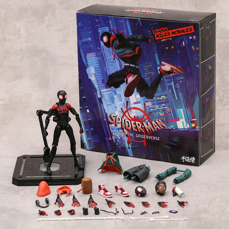 

Фигурка Человека-паука в движении, движущаяся сборная фигурка Майлса Моралеса, модель игрушки