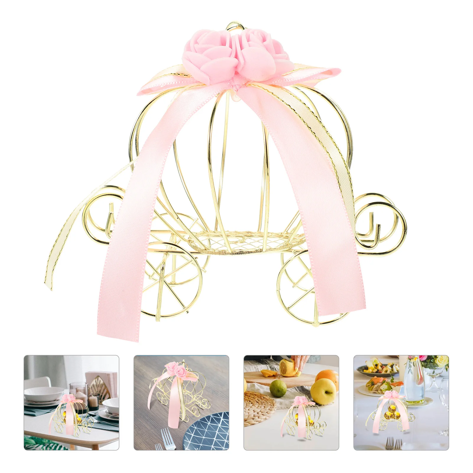 

Pumpkin Cart Candy Box Pack Party Decor Shape Wrapping Decorative European Style