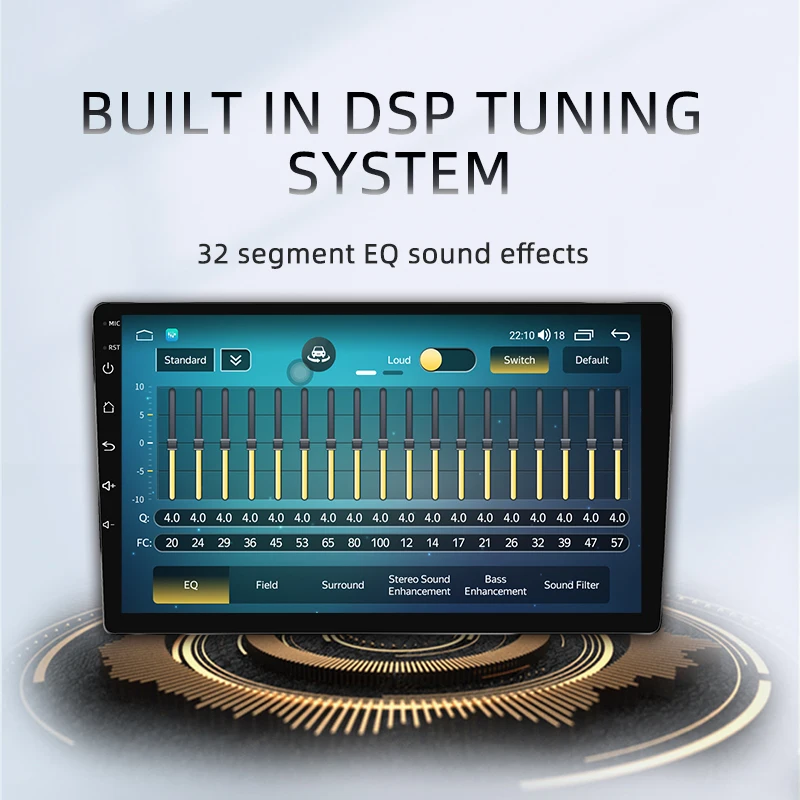 VVOX 9863 Универсальная автомобильная GPS-навигационная система CarPlay Android Auto QLED-экран