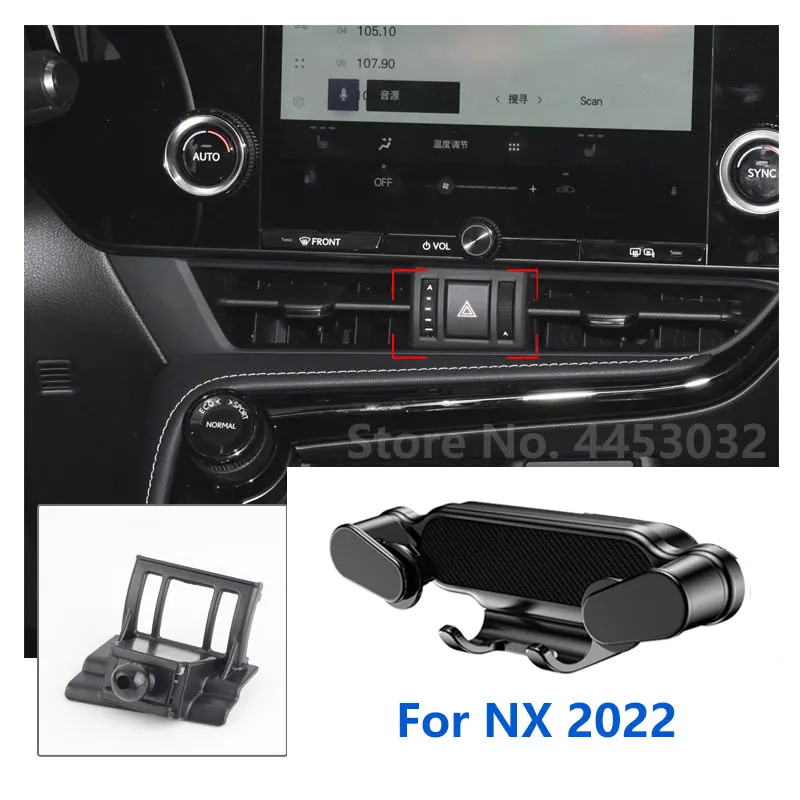 

Special For Lexus NX Car Phone Holder Gravity Mobile Stand GPS Support Air Vent Mount Accessories 2016-2022
