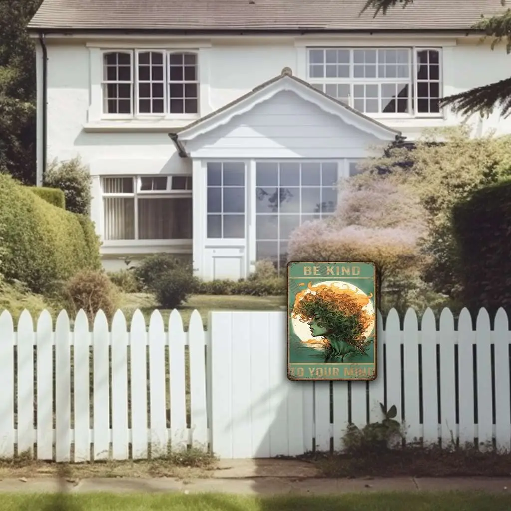 FLFGIDD алюминиевые жестяные знаки будьте добры к вашему разуму металлические для