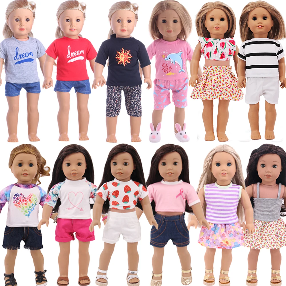 Accessories Fit 18 Inch American&43 Cm Born Baby Generation,russian Diy Birthday Girl's Gift