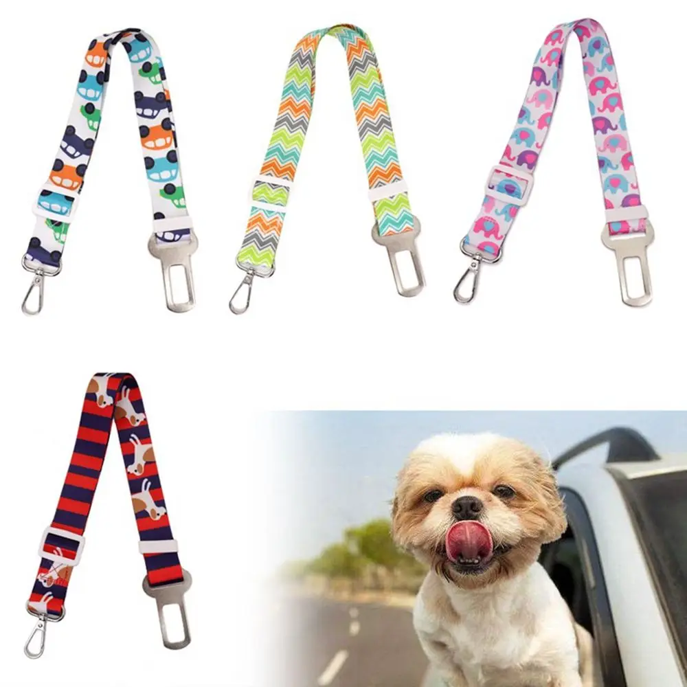 

Adjustable Pet Cat Dog Car Seat Belt Pet Seat Vehicle Dog Harness Lead Clip Safety Lever Traction Dog Collars Dogs Accessoires