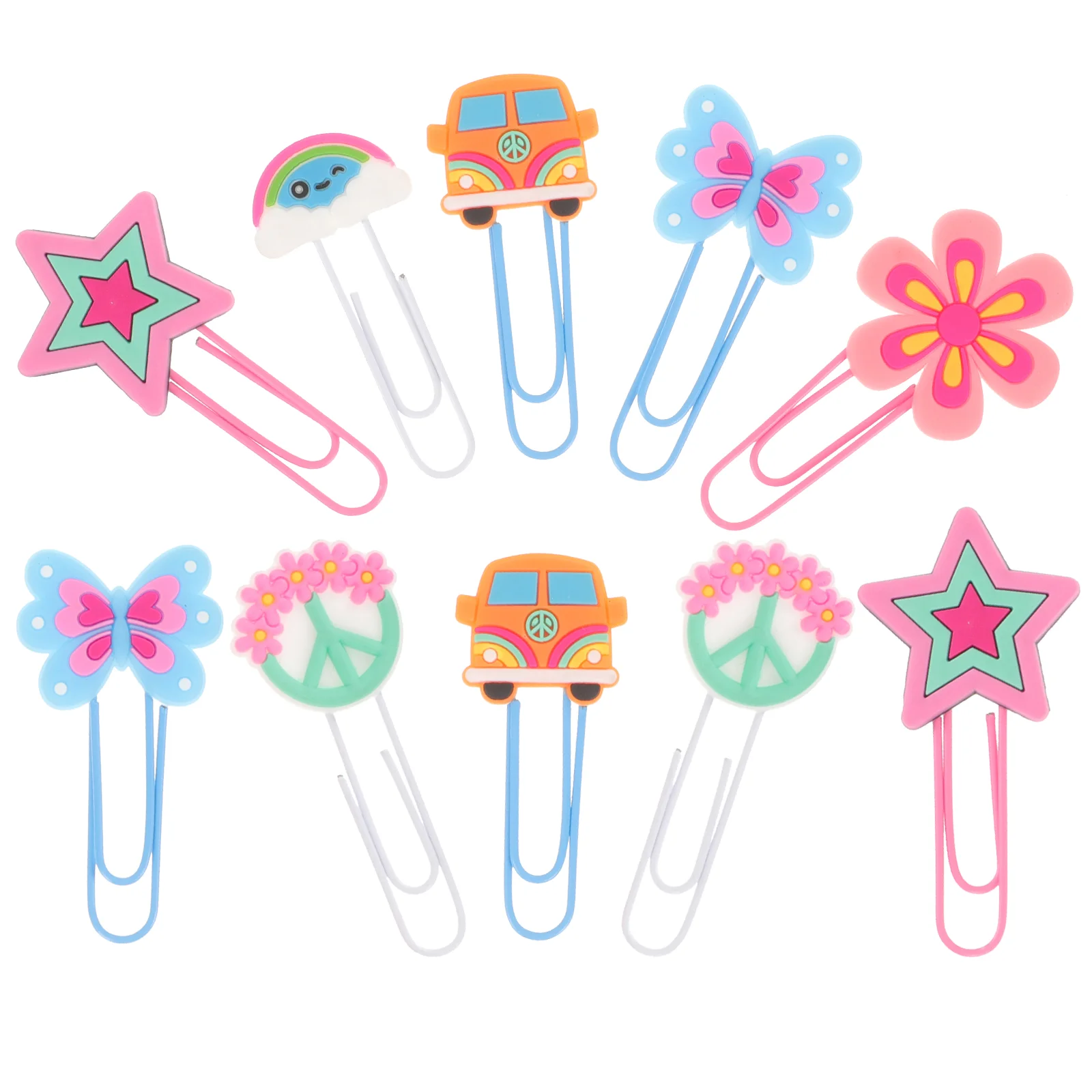 

10 шт., Детские зажимы для бумаги, из силикагеля