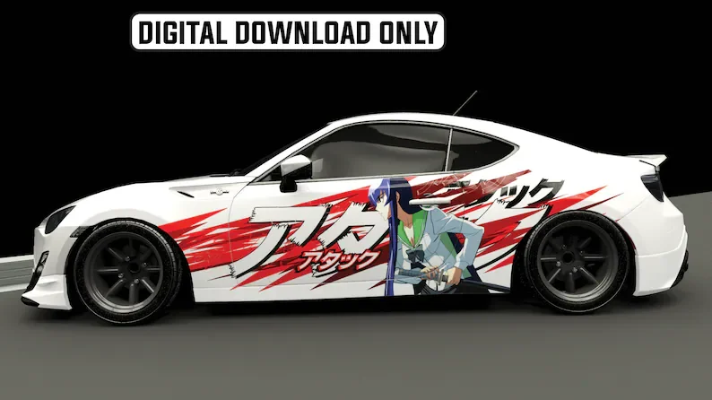 

PRICE Drop! Limited Time Itasha Design Livery Download High School of the Dead Saeko