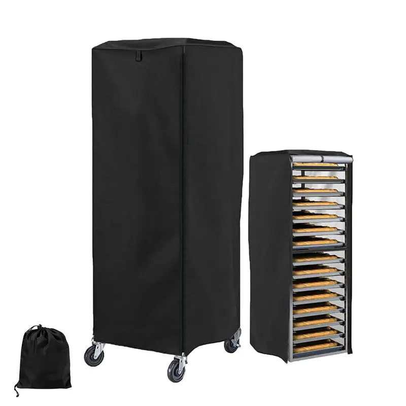 

Pan Rack Cover Dustproof Zipper Bread Rack Covers Waterproof Oxford Cloth Accessory For Food Processing Home Bakery Kitchen