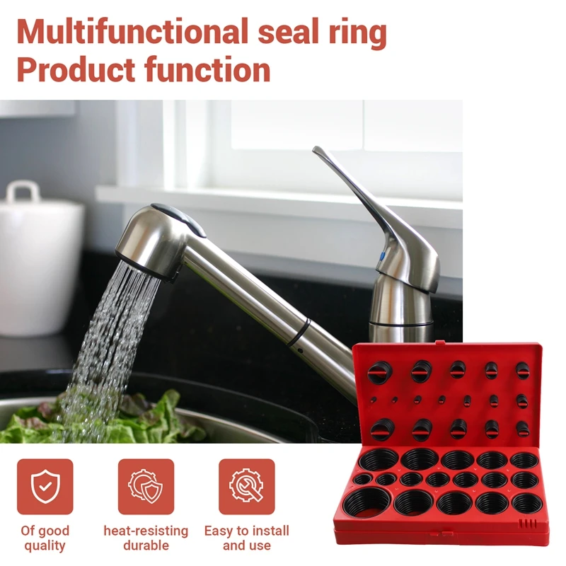 419 шт. комплект универсальное уплотнительное кольцо ассортимент 32 размера