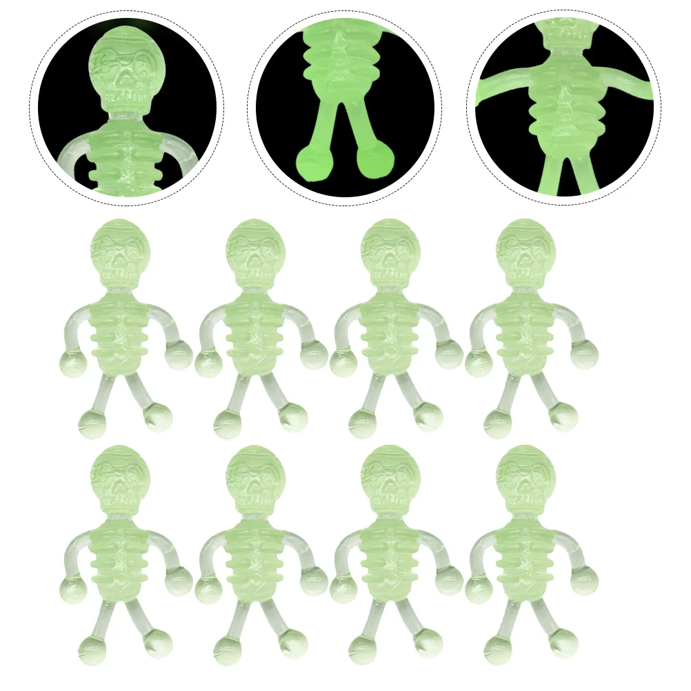 

50 Pcs Elasticity Luminous Child Kids Toy Stress Relieving Tpr Party Scene Layout Props