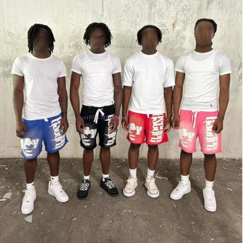 Шорты мужские однотонные хлопковые свободные штаны в стиле ретро с