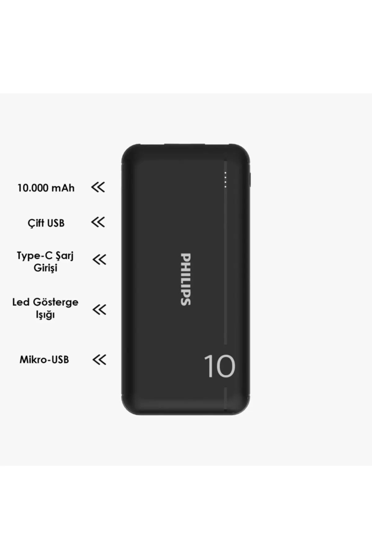 

Ультракомпактный внешний аккумулятор 10000 мАч Dlp Serial Dlp1810nb/62, портативное зарядное устройство с двойным Usb-выходом