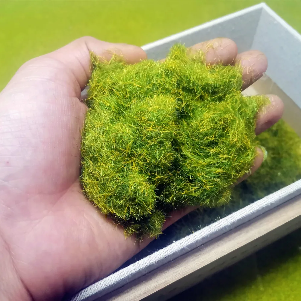 30 г/пакет статическая трава 3 мм/5 мм 8 мм Миниатюрная модель сцены материал газон флокинг газон нейлоновая трава порошок моделирование Искусственное искусство