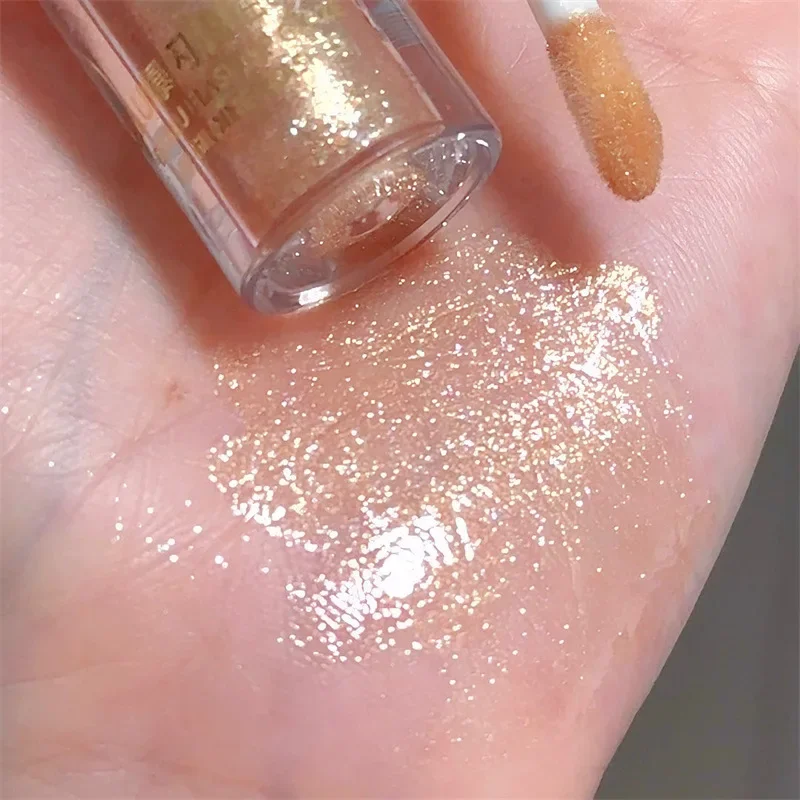 Водостойкий Алмазный мерцающий блеск для губ 5 цветов блестящая жидкая помада с