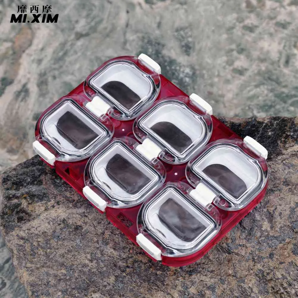 

Магнитный Водонепроницаемый чехол для рыболовных снастей, 6 ячеек