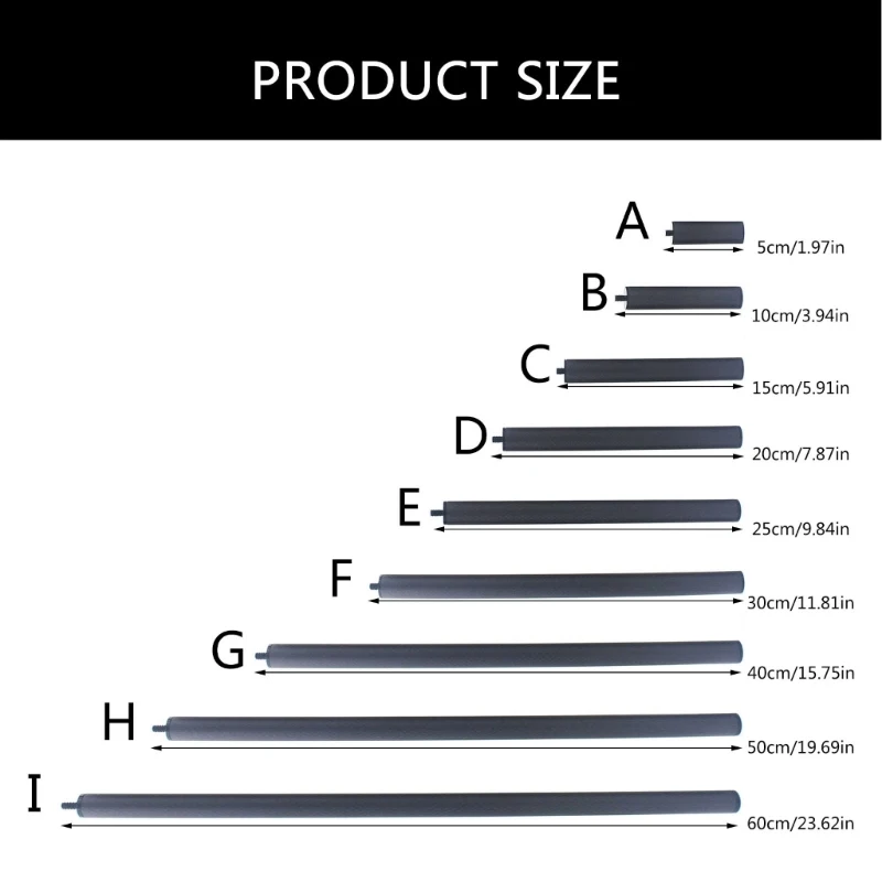 Металлический удлинитель для штатива с удлинителем внутренней и наружной резьбы
