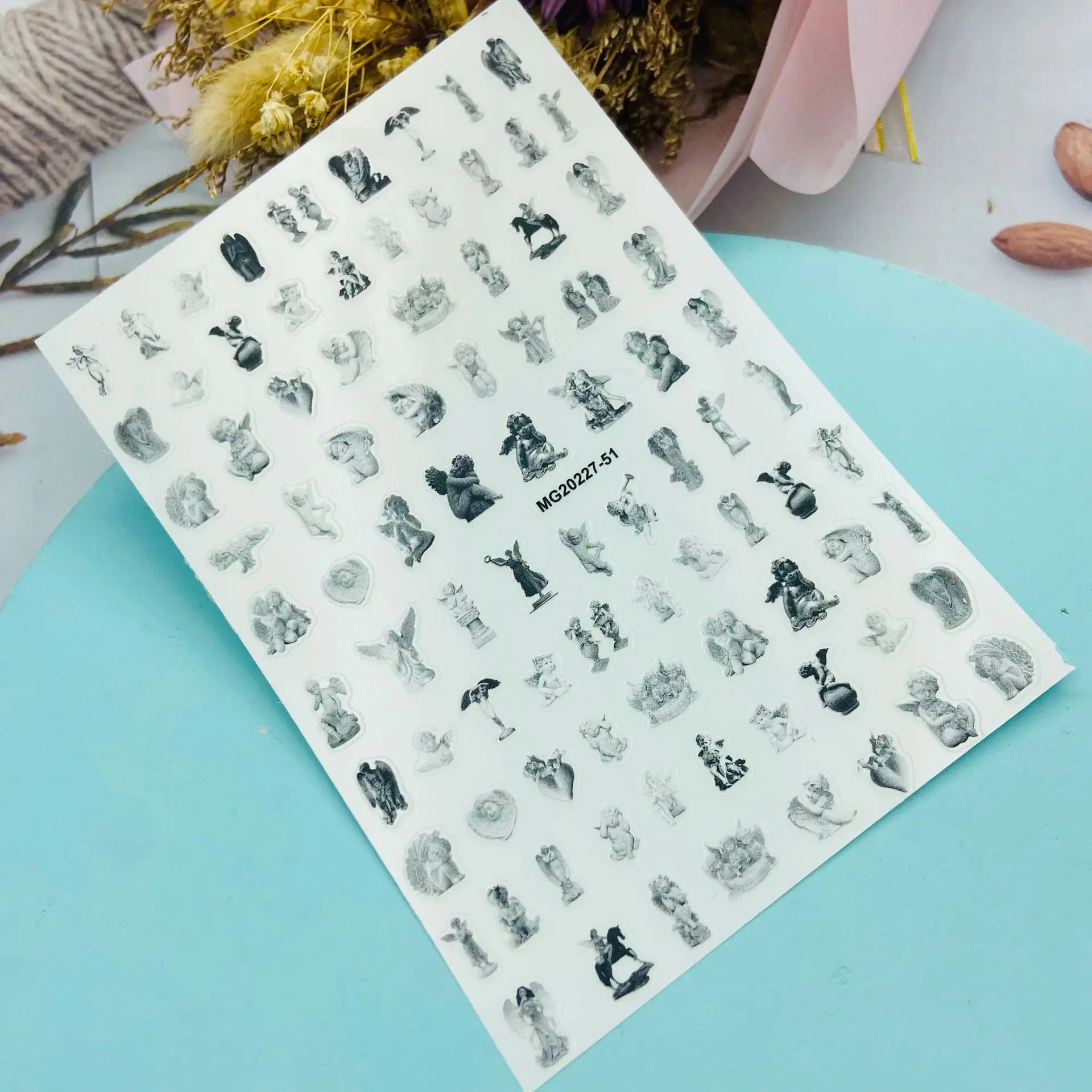 Наклейки для ногтей сделай сам в японском стиле без следов новый дизайн черных и