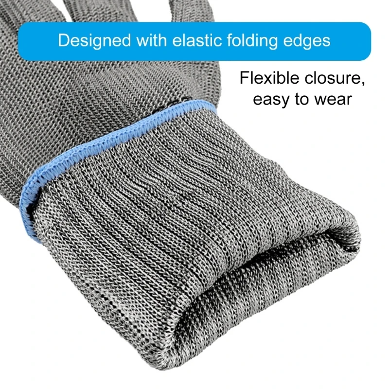 Устойчивые к порезам перчатки уровня 5. Сетка из нержавеющей стали. Металлические