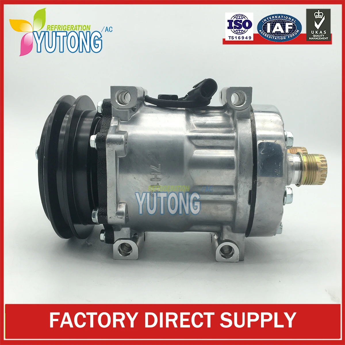 

SANDEN 7H15 8174 U4275 003626509270 709GKA08 87430122 87431022 504020809 COMPRESSOR FOR NEW HOLLAND LM445 12V
