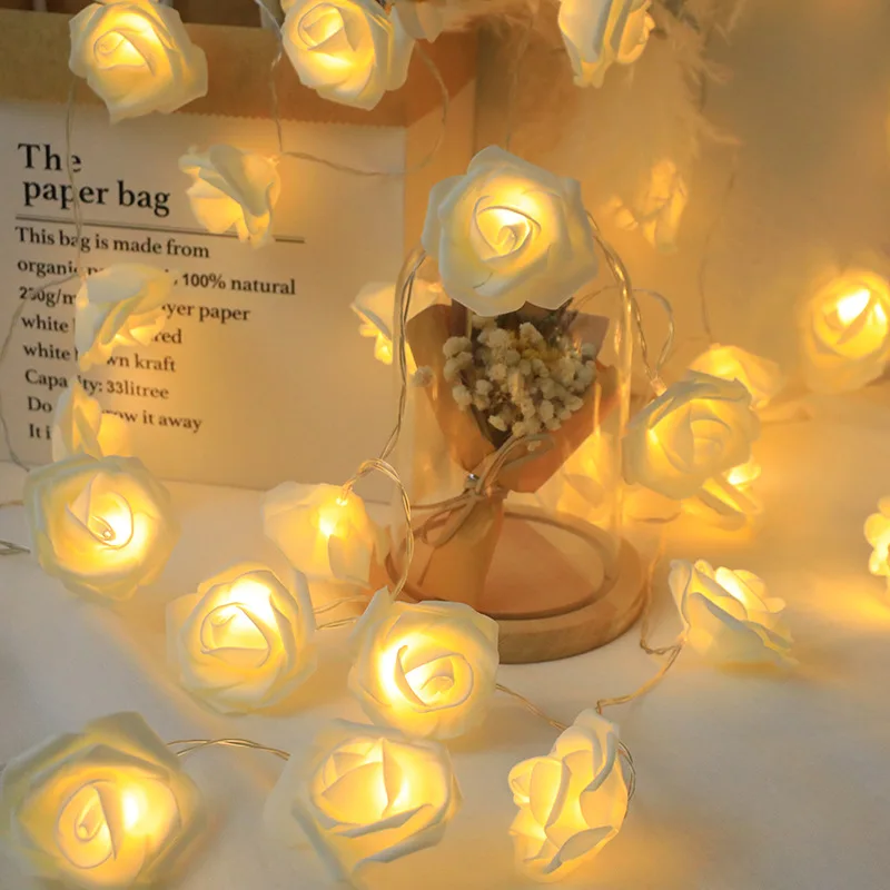 

Гирлянда из искусственных цветов, 10/20/40 светодиодов