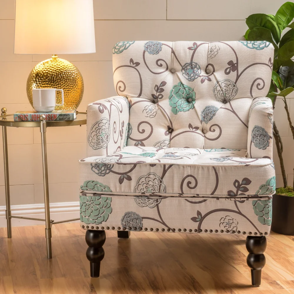 

Тканевый клубный стул, многоцветная мебель для гостиной, удобный, простой и современный стул для гостиной