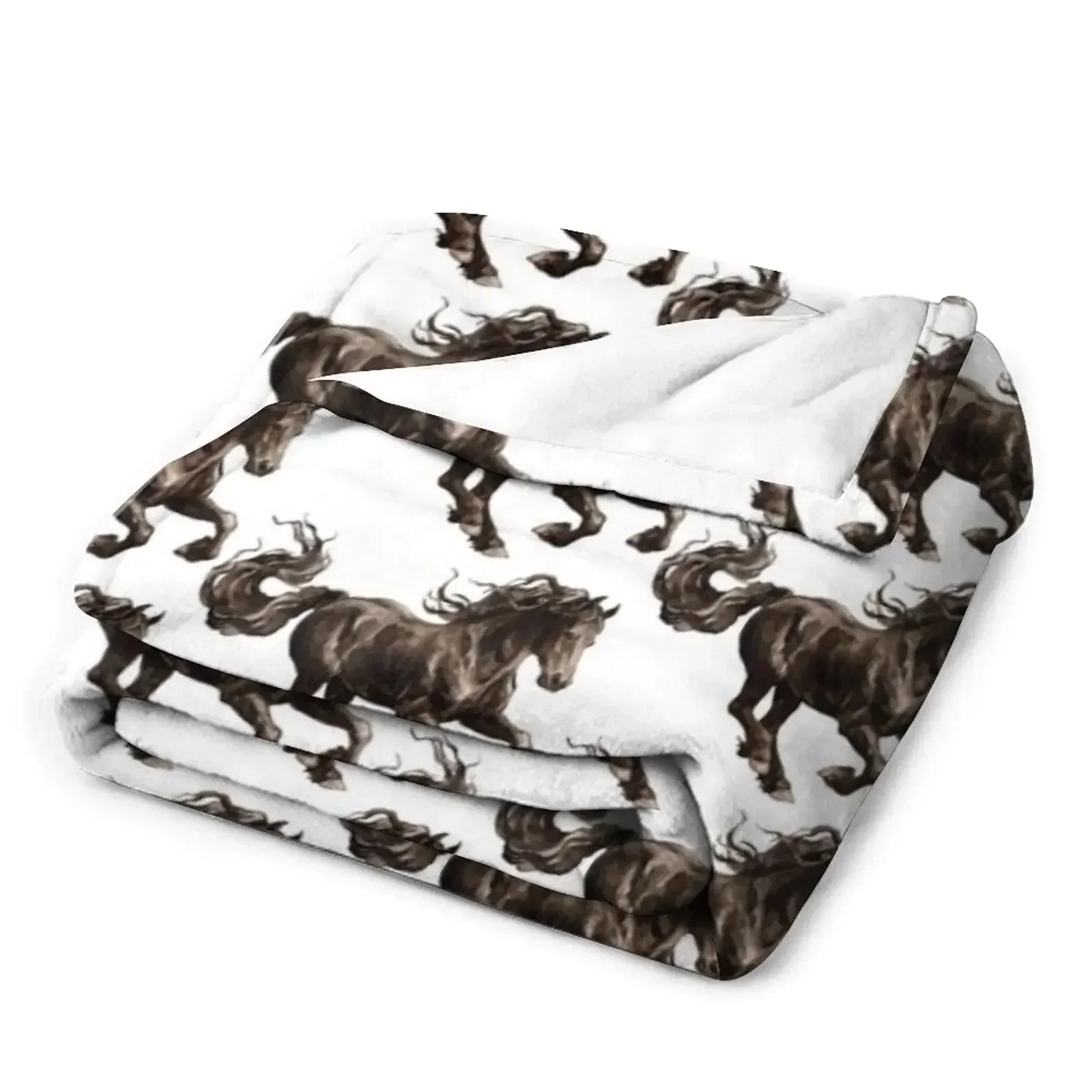 Плед с изображением лошади модное одеяло для дивана тонкое свободные одеяла