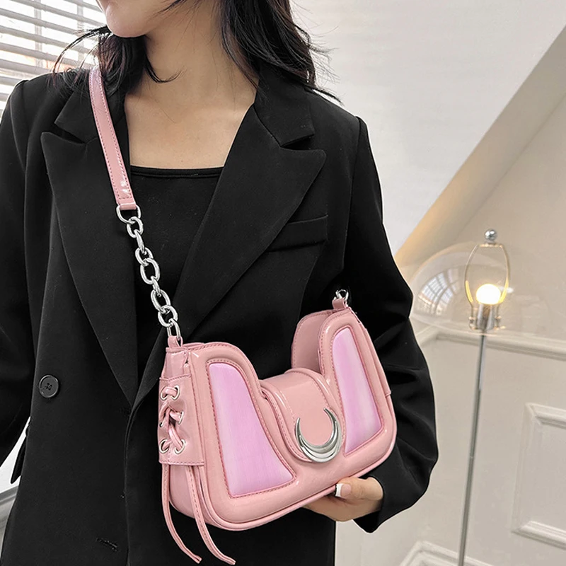 

Personalized Dumplings Bags for Women Designer Pink Shoulder Bag Fashion Moon Handbag Luxury Crossbody Bag Purses and Handbags