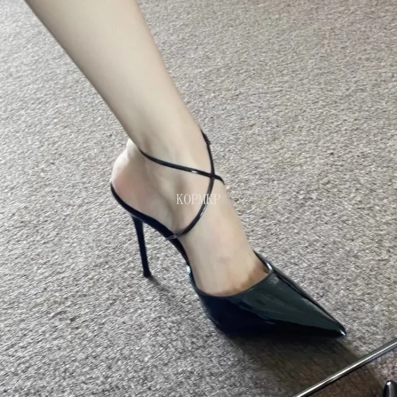 2024 дизайнерские сандалии летние женские модные элегантные с острым носком